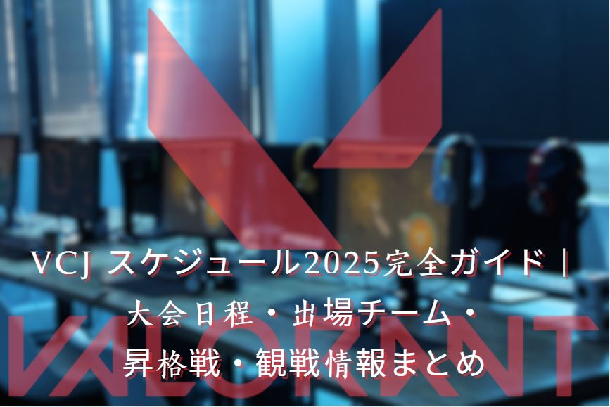 vcj スケジュール